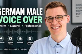 record a professional german male voice over