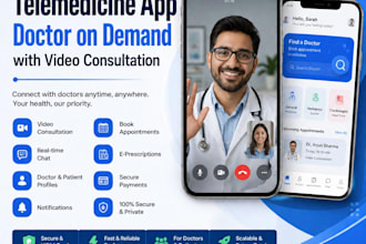 develop a telemedicine app doctor on demand app with video consultation