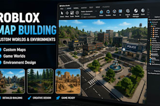 build roblox maps, environments and detailed game worlds