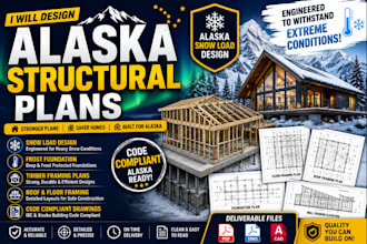 design alaska structural plans snow load frost foundation timber framing drawing