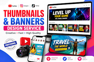 idesign professional youtube thumbnails and banners