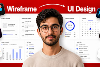 design a modern saas dashboard UI UX in figma