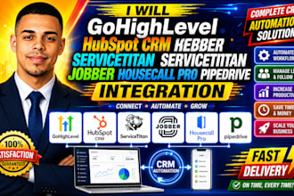 gohighlevel hubspot CRM servicetitan servicetitan jobber housecall pro pipedrive