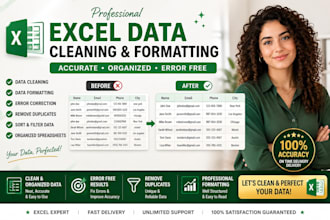 do excel data cleaning and formatting