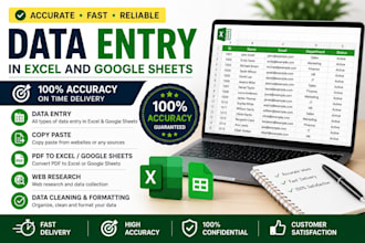 do accurate data entry and copy writing