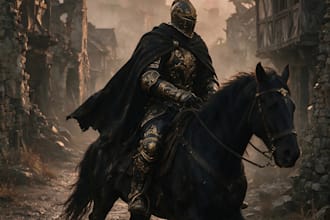 create custom dark fantasy ai art and character designs