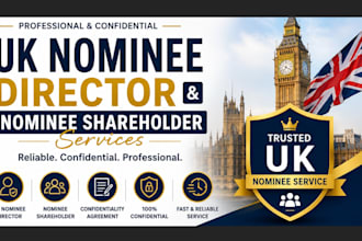 provide UK nominee director and shareholder services for ltd companies