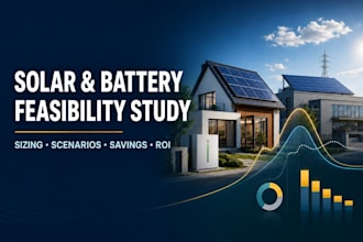 analyze solar pv battery sizing costs and ROI
