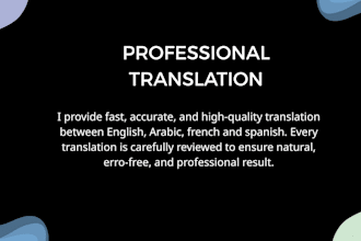 provide professional translation services