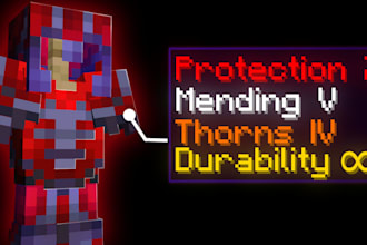 design an eye catching minecraft youtube thumbnail