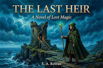 design book cover, fantasy book cover, ebook cover, fantasy book, cover design