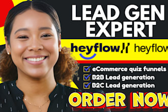 build converting heyflow funnel and optimize lead funnels for ecommerce business
