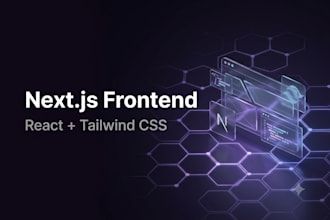 design and develop a nextjs website with typescript and tailwind