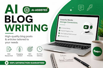 write ai blog posts, articles and website content