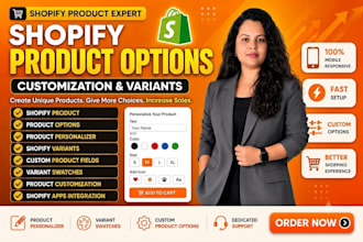 customize shopify product options and variants