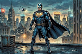 draw you dc or marvel style comic book and superhero