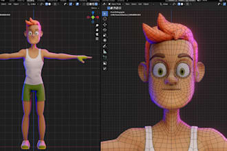 create, rig, 3d avatar for iclone 8, cc4, cc5, reallusion, retopology, c4d, maya