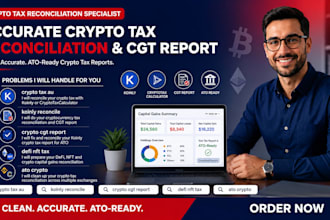 handle cryptocurrency tax reconciliation cgt report defi, nf kionly tax report