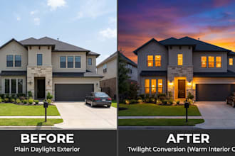 retouch and enhance real estate photos for property listings