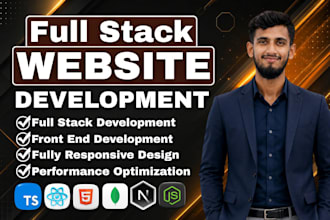 build custom website, full stack website development as full stack developer