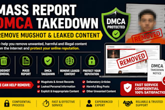 remove mugshot article false bad news from google search dmca takedown
