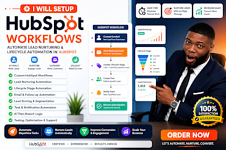setup hubspot workflows, automate lead nurturing lifecycle automation in hubspot