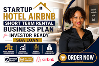startup hotel airbnb short term rental business plan for investor ready sba loan
