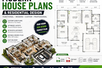 design modern house plans, residential floor plans, architectural layouts