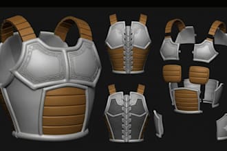 create wearable 3d cosplay armor helmet and props for 3d print