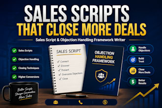 write high converting sales scripts and objection handling framework