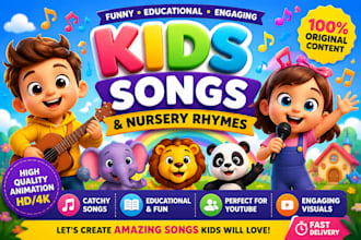 create kids songs, nursery rhymes and children music