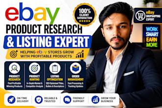 do ebay product research and winning product hunting