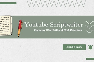 write engaging youtube script writing and video scriptwriter