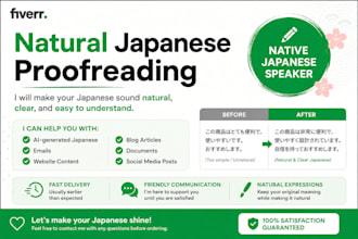proofread and make your japanese sound natural