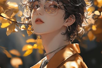 create professional anime style artwork