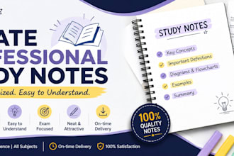 create professional study notes