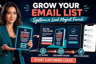create a systeme io lead magnet and automated email funnel to capture more leads
