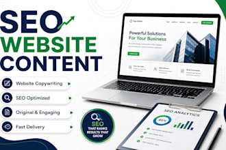 write SEO website content and website copy