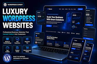 design a premium luxury wordpress website for your business