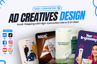 design ai ad creatives for facebook, instagram and tiktok
