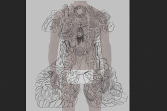 design a custom japanese oriental tattoo
