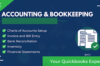 do monthly accounting and bookkeeping in quickbooks online