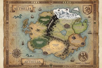 dnd regional map fantasy map, battle map city map and rpg, fantasy world, vtt