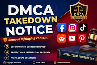 takedown remove fb insta reddit tiktok yt onlyfan google under dmca