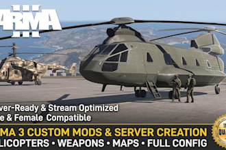 arma3 server custom arma3 mods scripts arma 3 maps weapon clothing helicopter