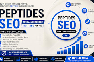 do peptide store SEO to improve google rankings and organic sales