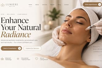 build squarespace med spa website aesthetic clinic beauty website online booking