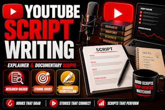 write youtube scripts for business, finance, education, tech, and ai channels