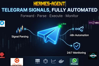 build hermes agent openclaw n8n jarvis ai kalshi telegram automation trading bot