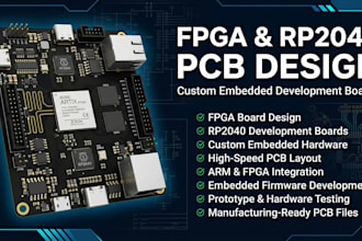 develop fpga, rp2040 and custom embedded development boards